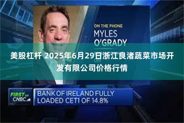 美股杠杆 2025年6月29日浙江良渚蔬菜市场开发有限公司价格行情